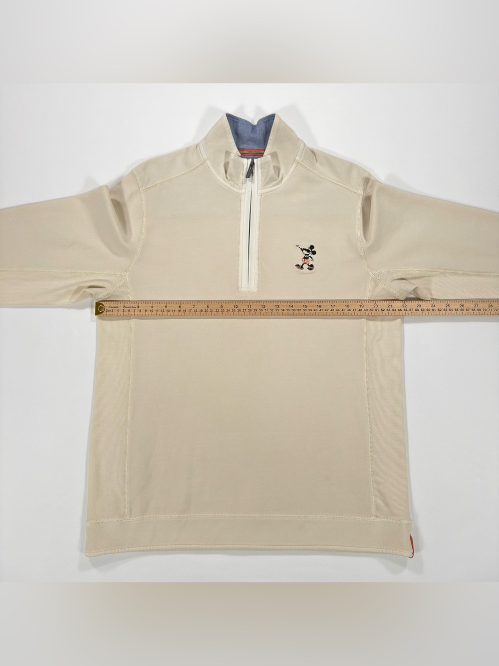 Tommy Bahama Disney Mickey Mouse Medium NWT Men's Quarter Zip Pullover Sweater - Picture 11 of 12